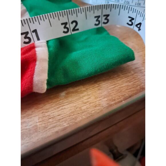 Unbranded Christmas Pajamas Unisex Size 2 XL Green Top Red/ White Bottoms - Picture 10 of 10